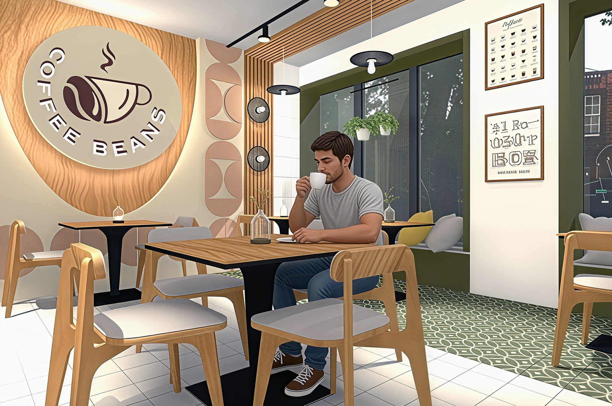 Cafe interior by Amazing Interiors Horeca Cafe interior by Amazing Interiors Horeca