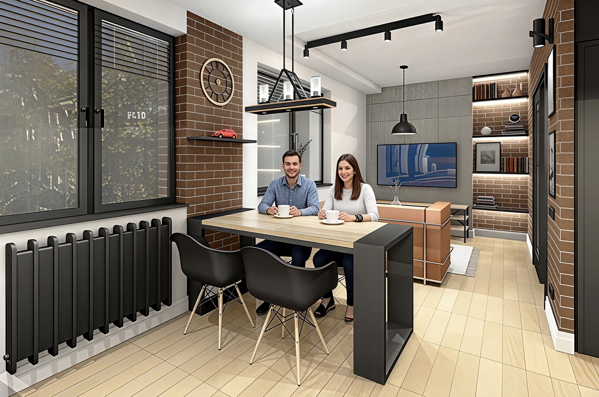 Loft style scandinavian interior Loft style scandinavian interior