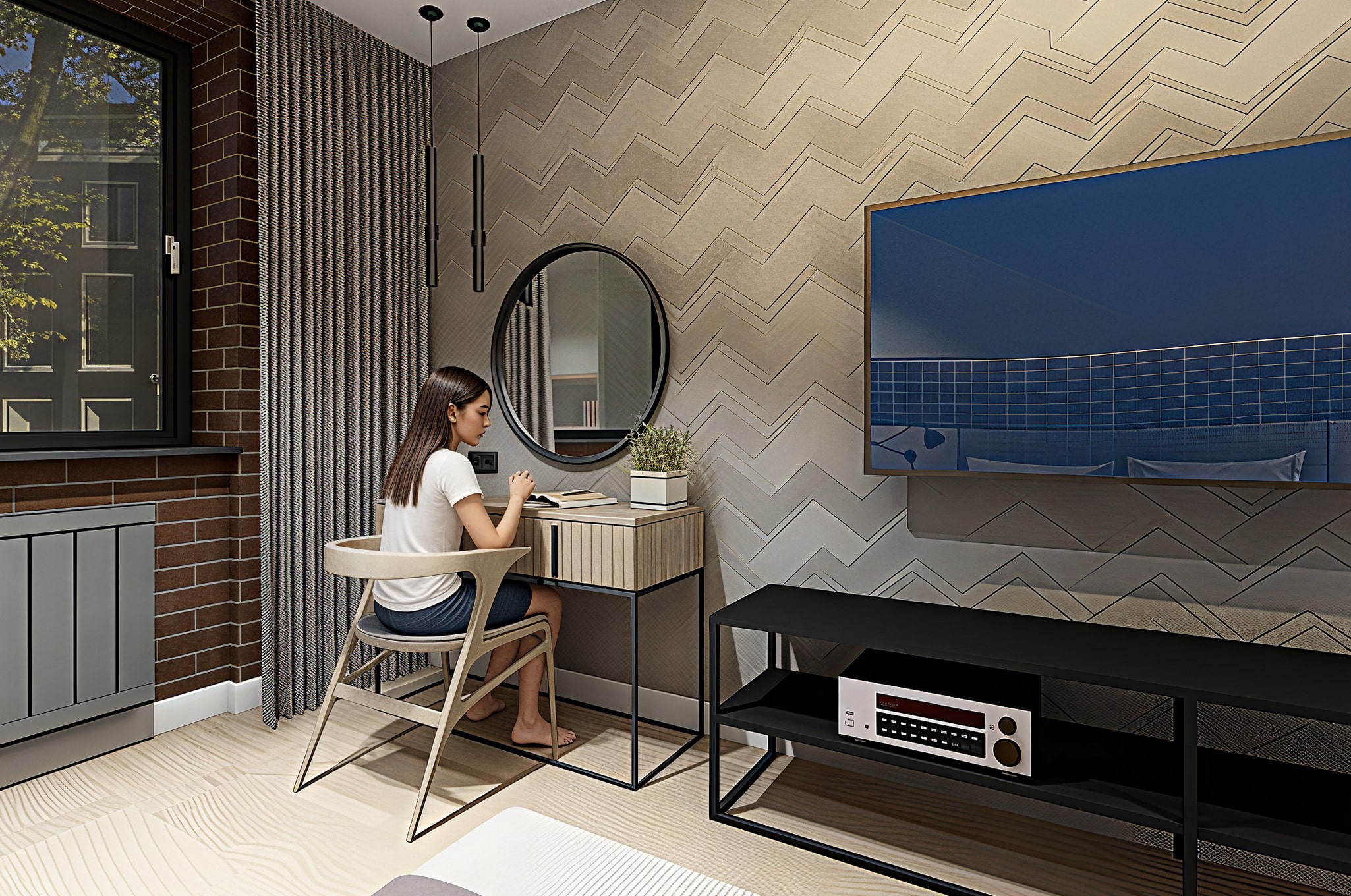 Bedroom in loft style - Amazing Interiors Bedroom in loft style - Amazing Interiors