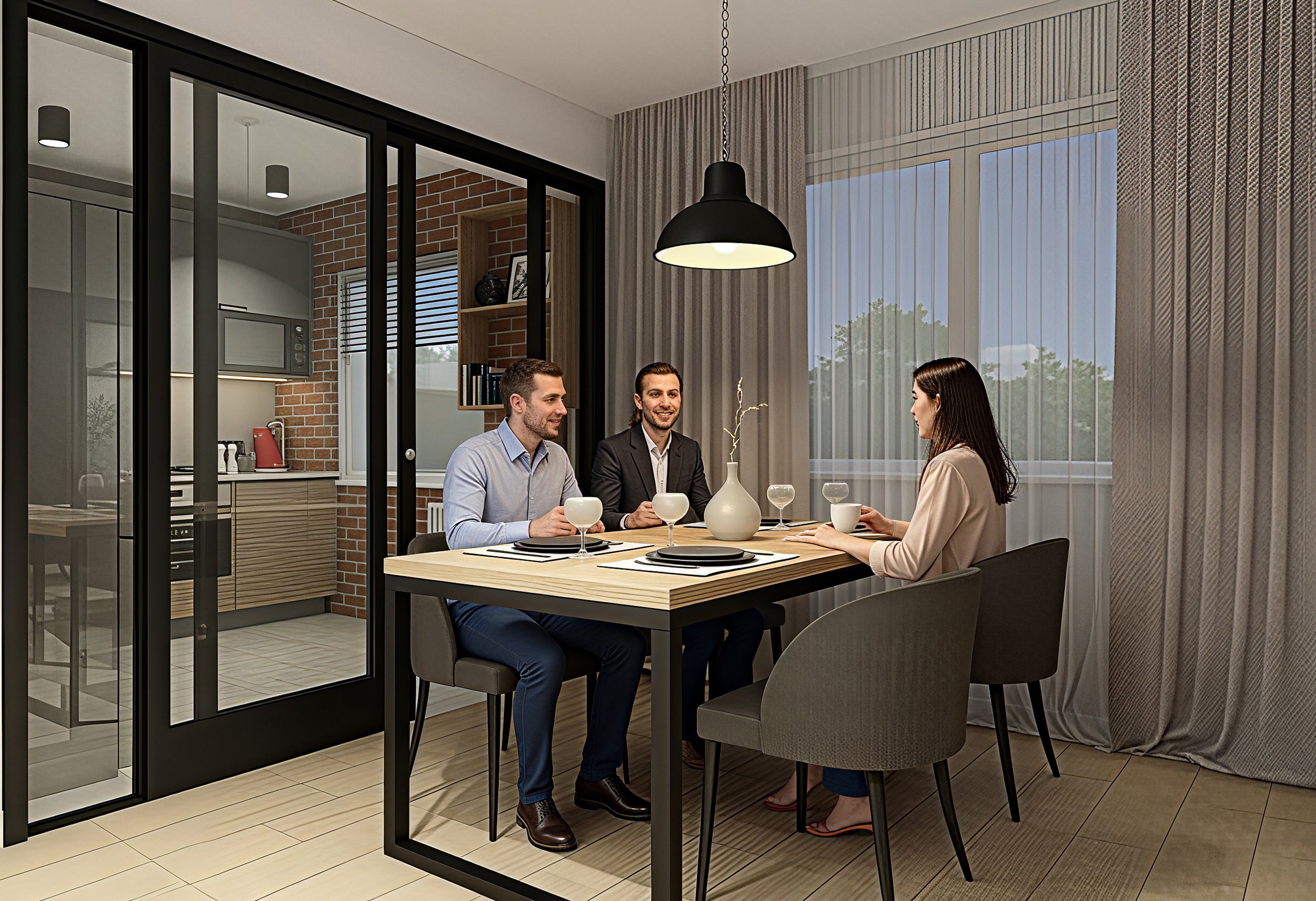 Modern loft interior realization by Amazing Interiors Modern loft interior realization by Amazing Interiors