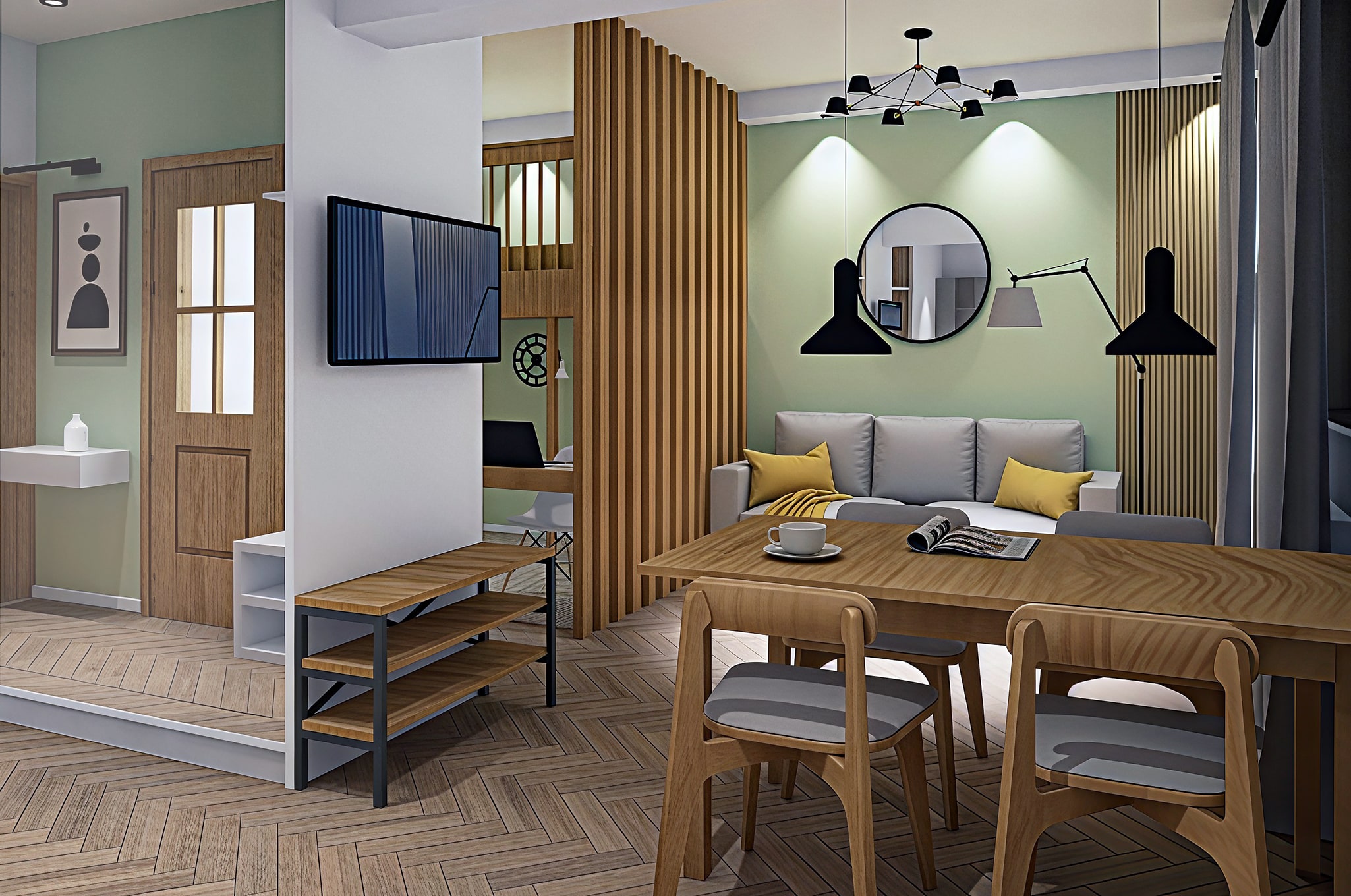 Small flat Interior by Amazing Interiors