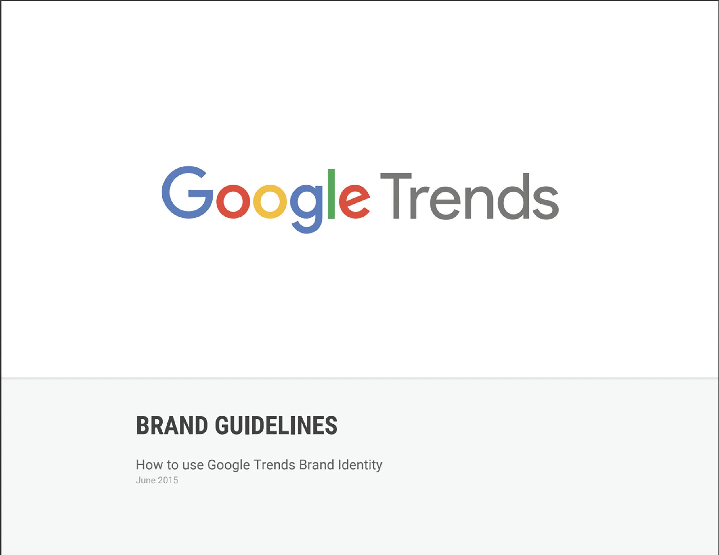 Google Trends brandbook