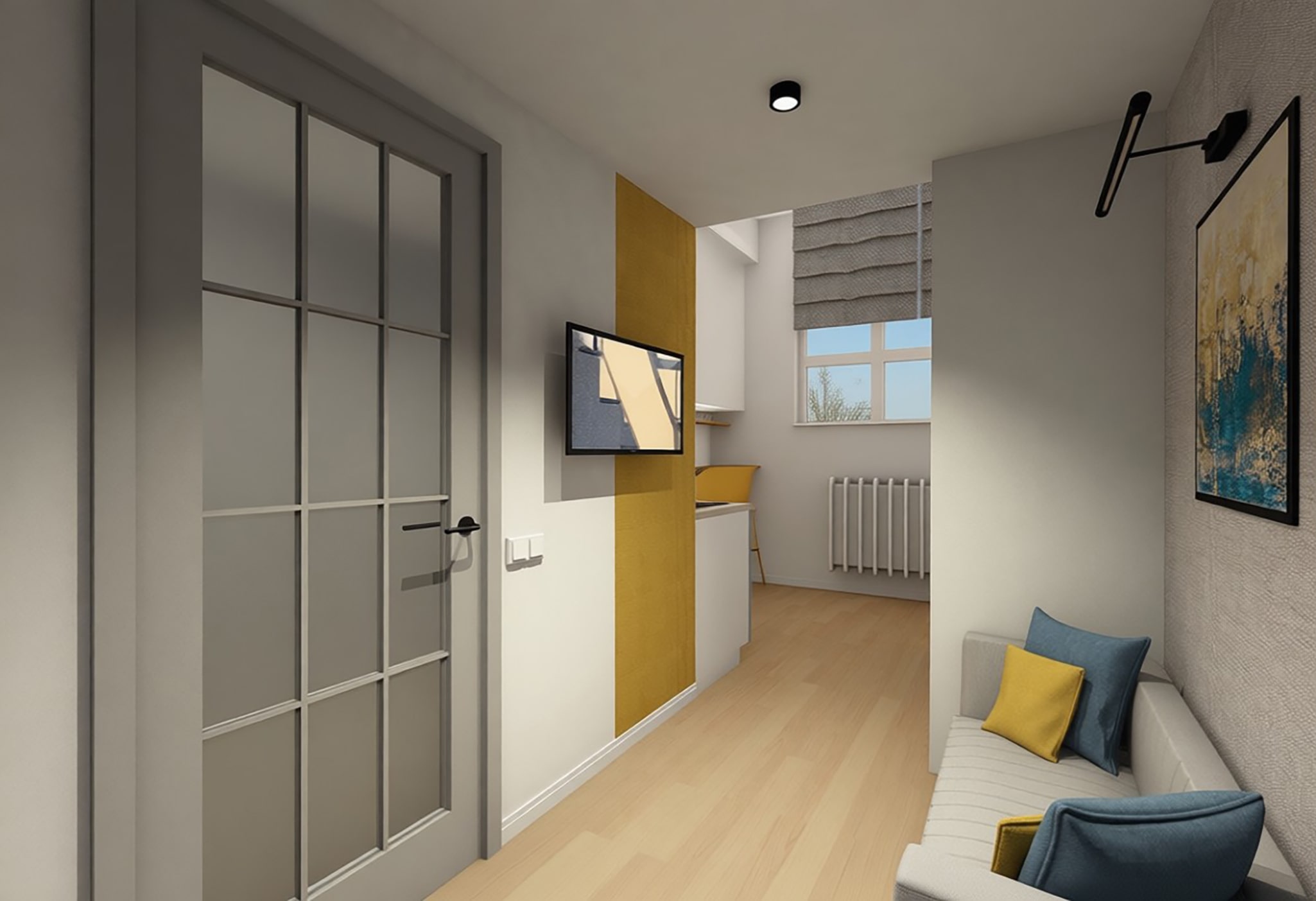 Modern two-floor flat interior realization by Amazing Interiors Modern two-floor flat interior realization by Amazing Interiors