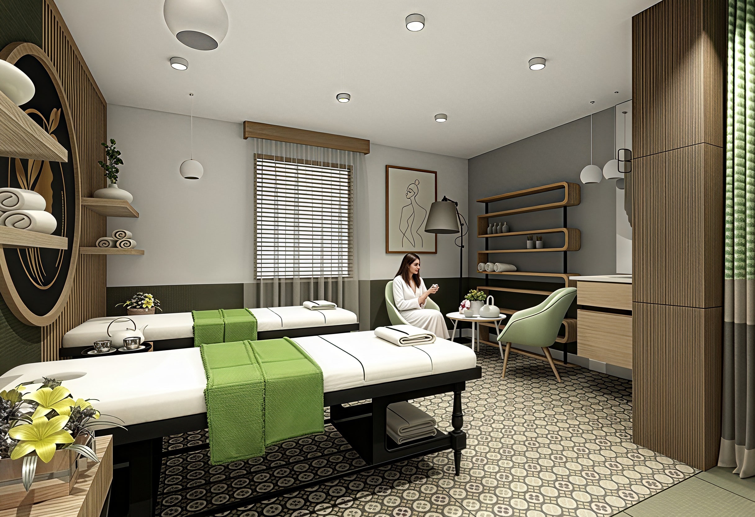 Modern SPA interior realization by Amazing Interiors