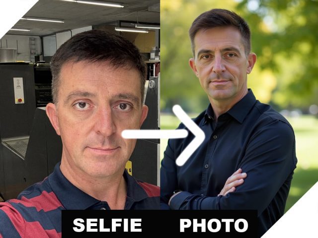 A great business photo shoot based on your selfies of not the best quality