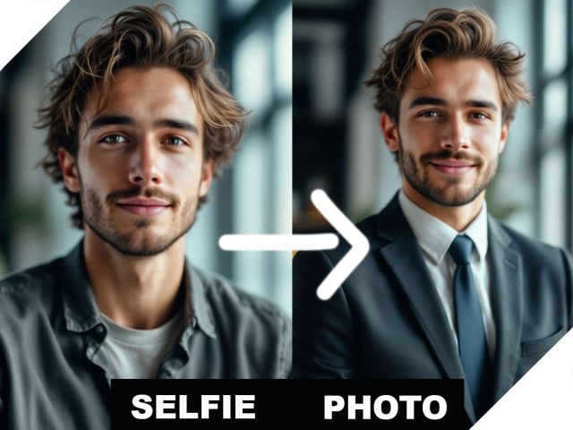 A great business photo shoot based on your selfies of not the best quality