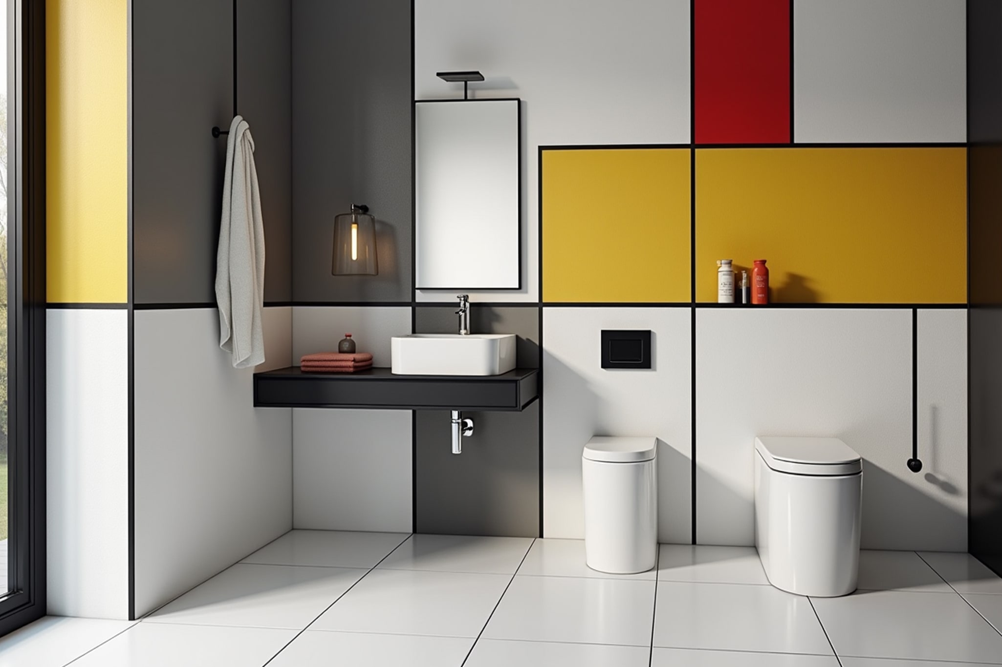 Mondrian-inspired interior style