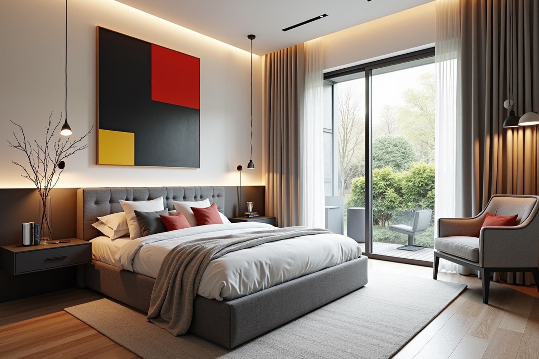 Mondrian-inspired interior style