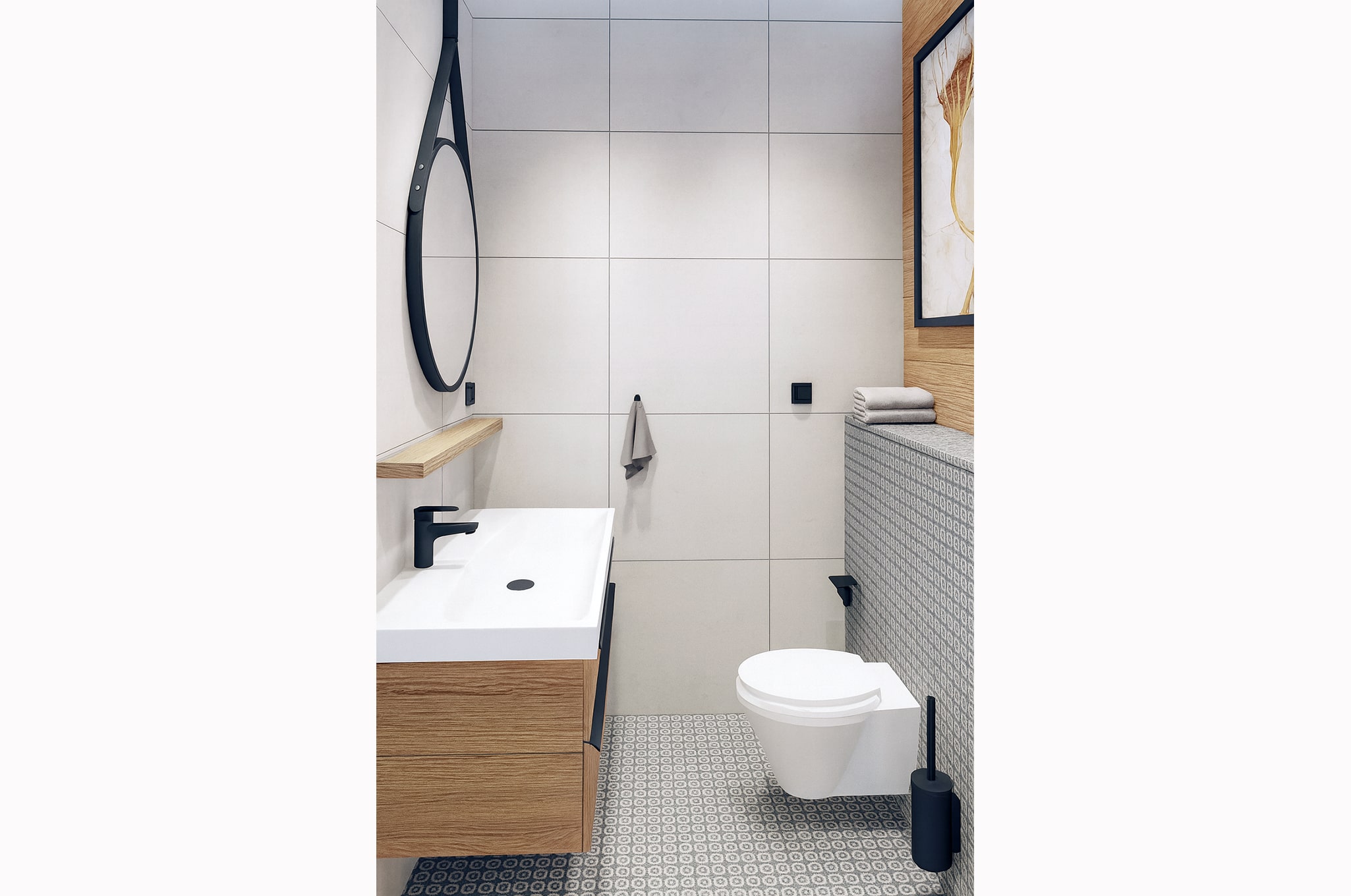 Modern loft bathroom realization by Amazing Interiors