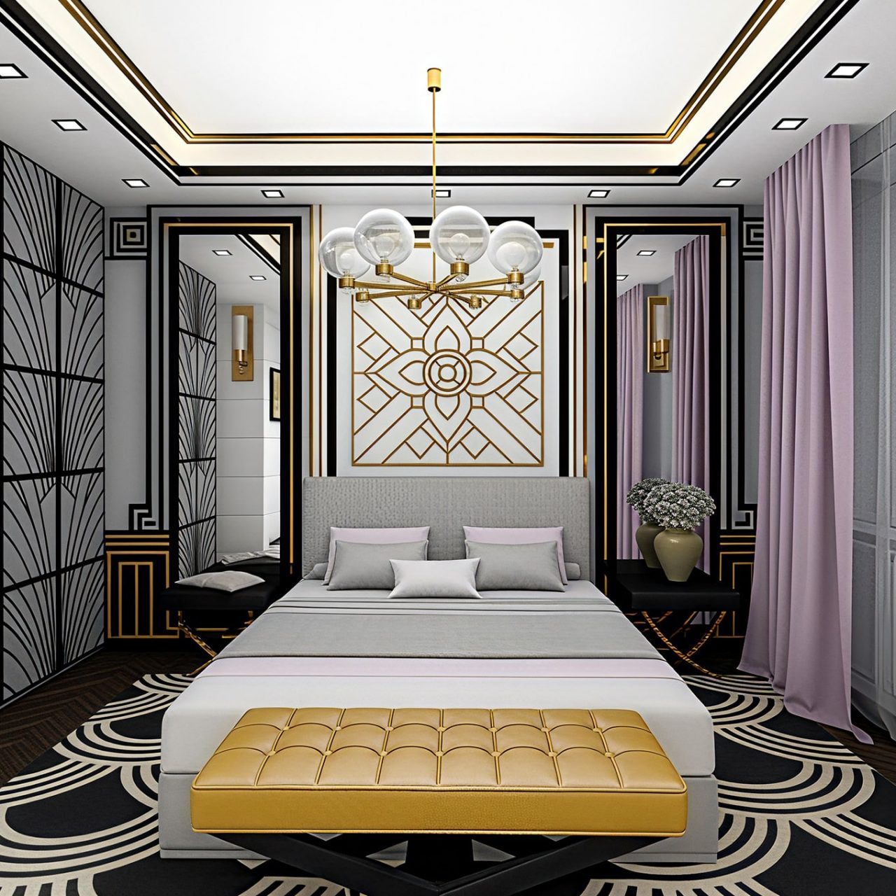 Contemporary interpretation of Art Deco