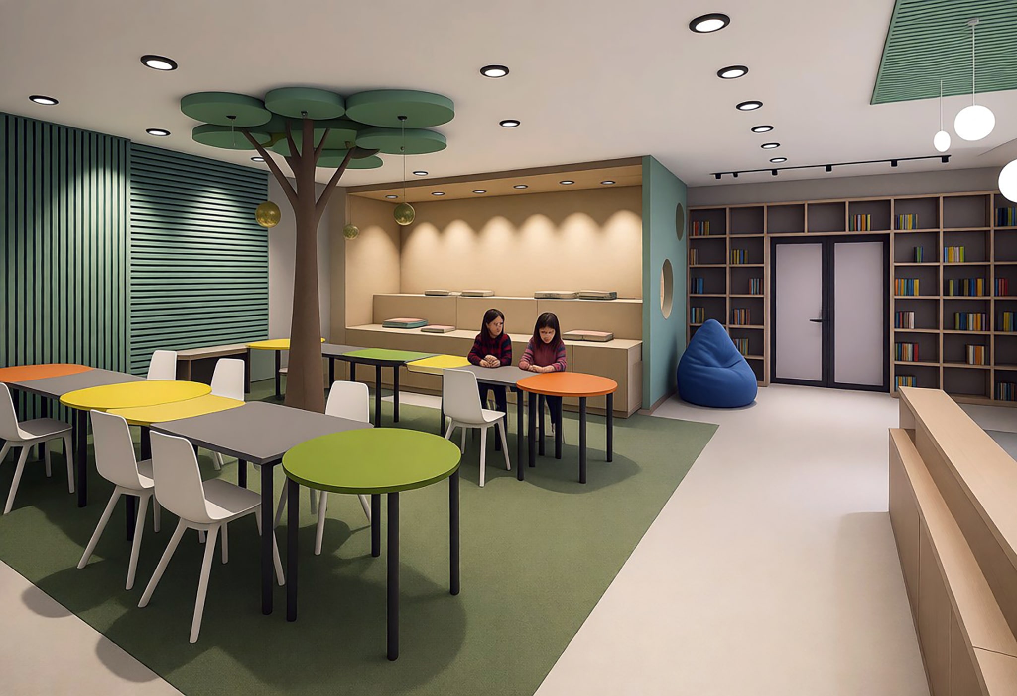 School library reading room by Amazing Interiors School library reading room by Amazing Interiors