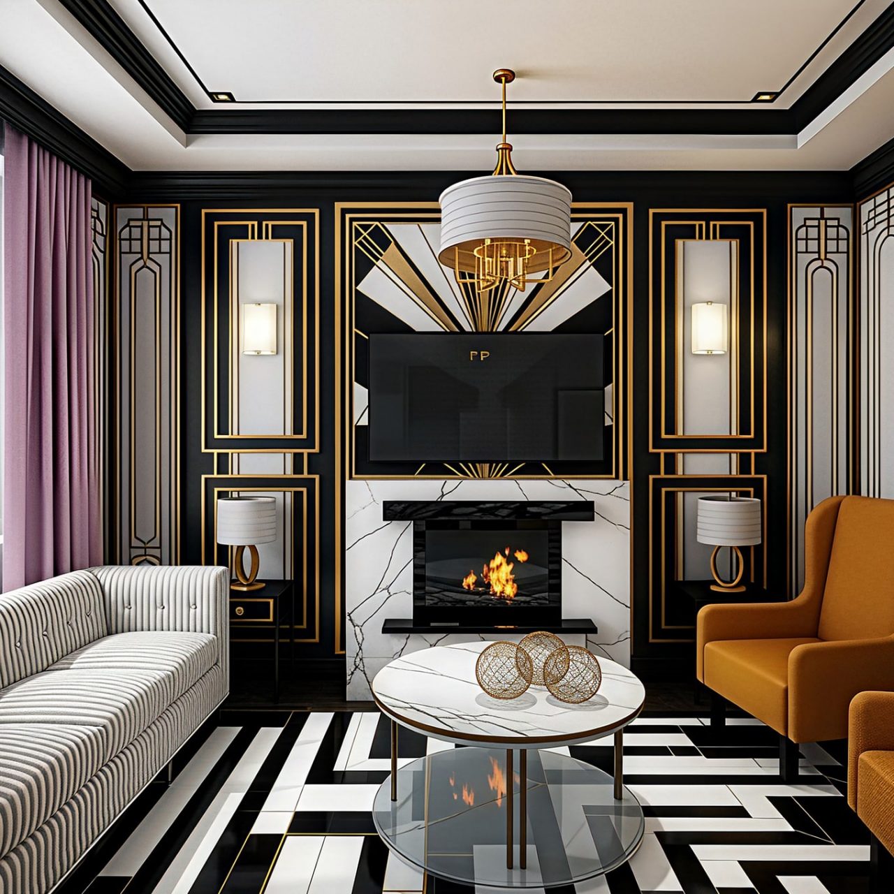Contemporary interpretation of Art Deco