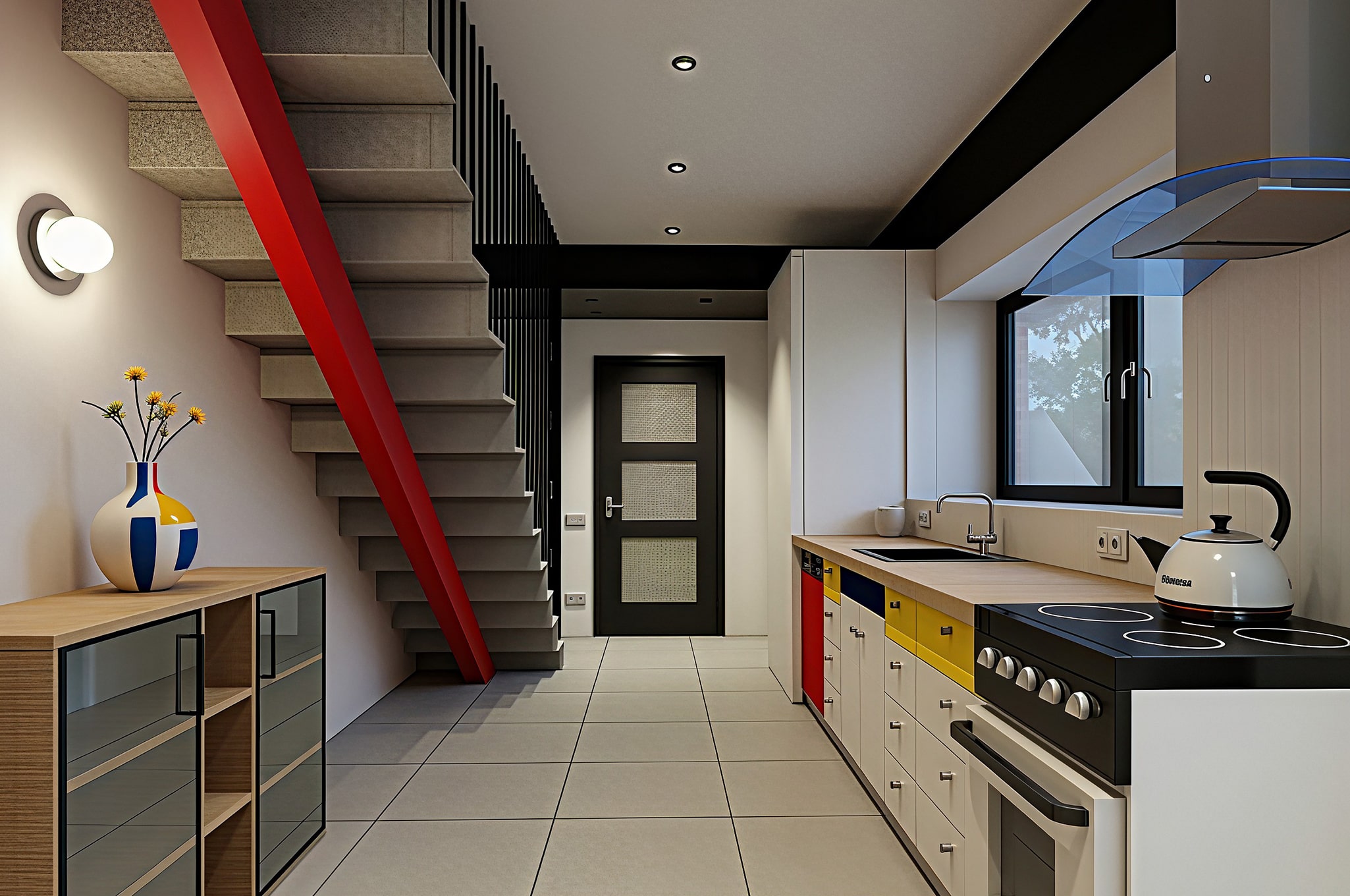 Bauhaus Interior Mondrian-style by Amazing Interiors Bauhaus Interior Mondrian-style by Amazing Interiors