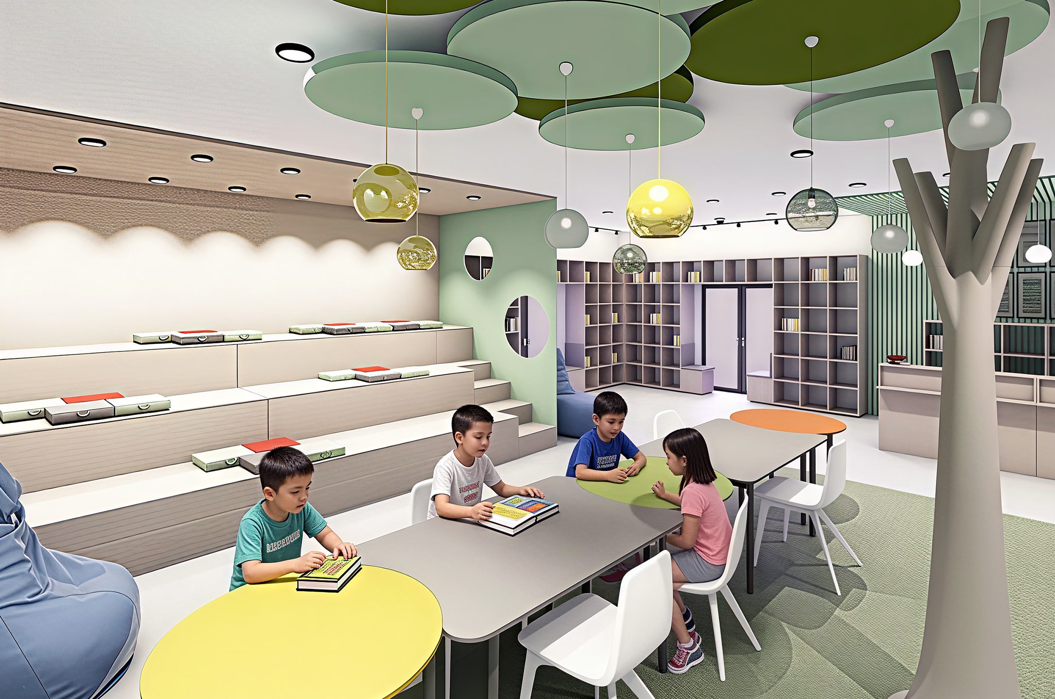 School library reading room by Amazing Interiors School library reading room by Amazing Interiors