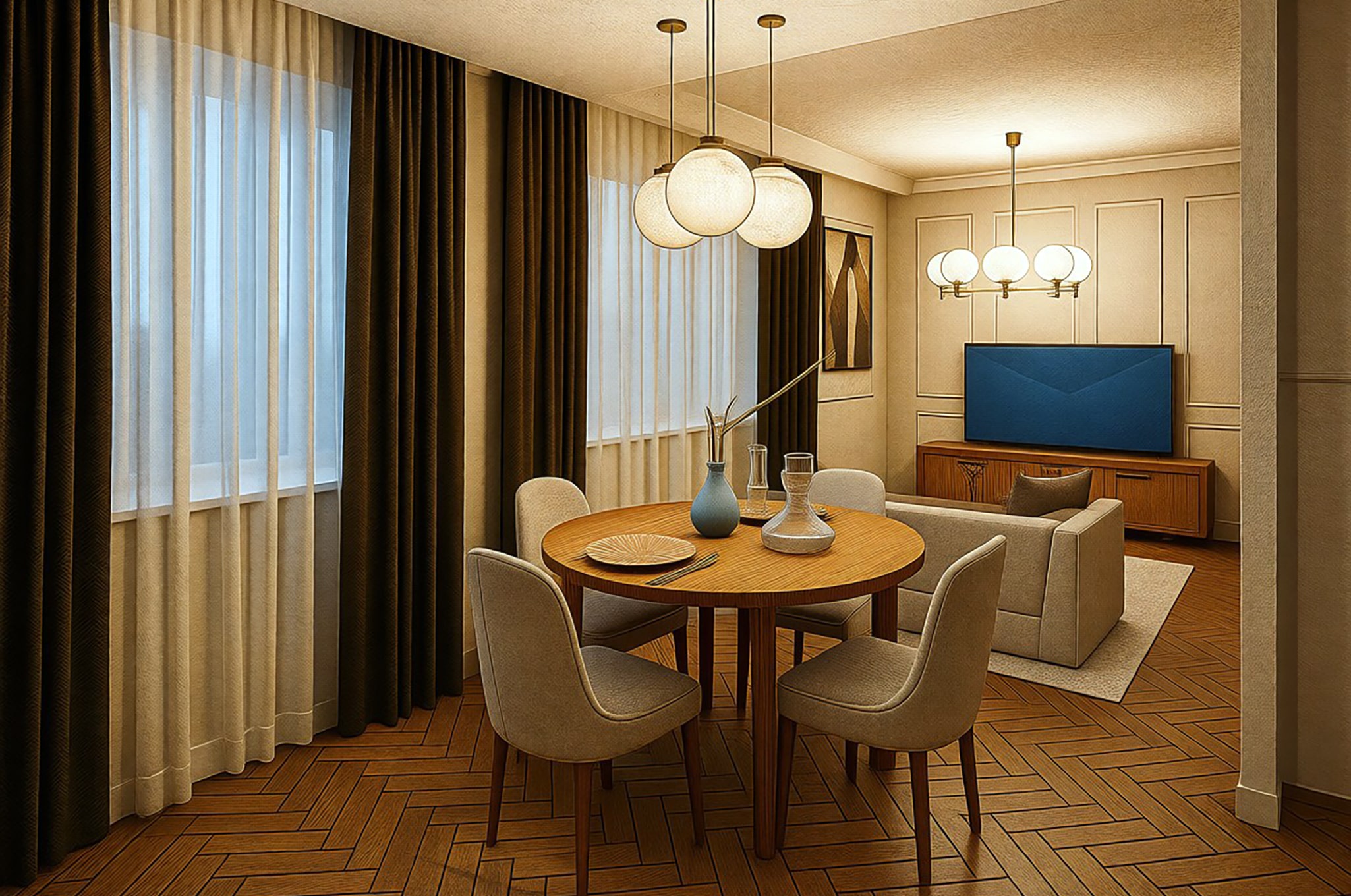 Mid-century interior style by Amazing Interiors