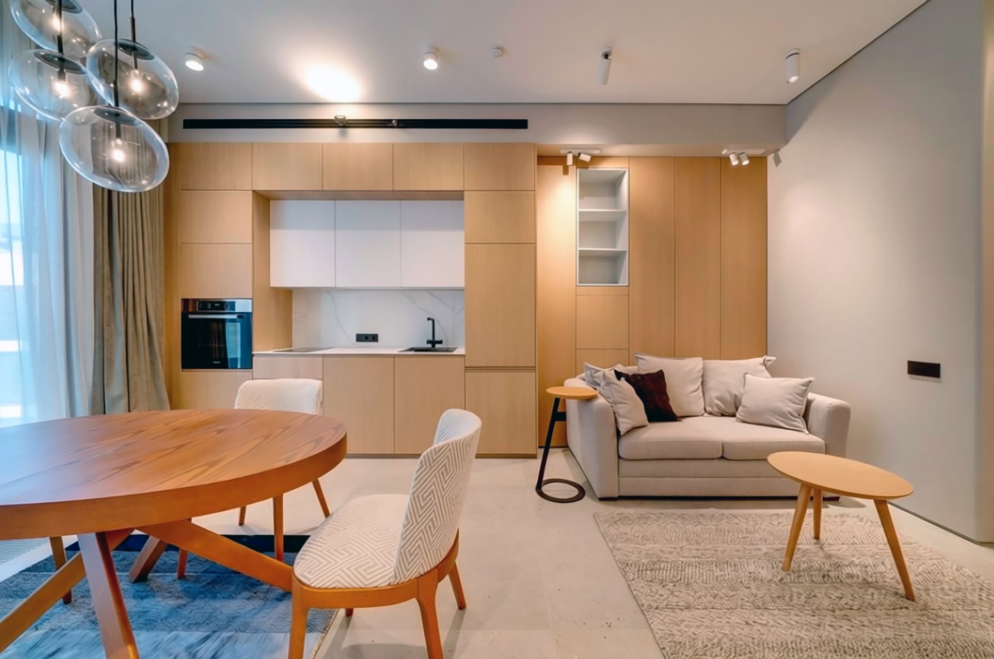 Wood and Concrete Minimalism Amazing Interiors - projekt wnętrz w Wilanowie