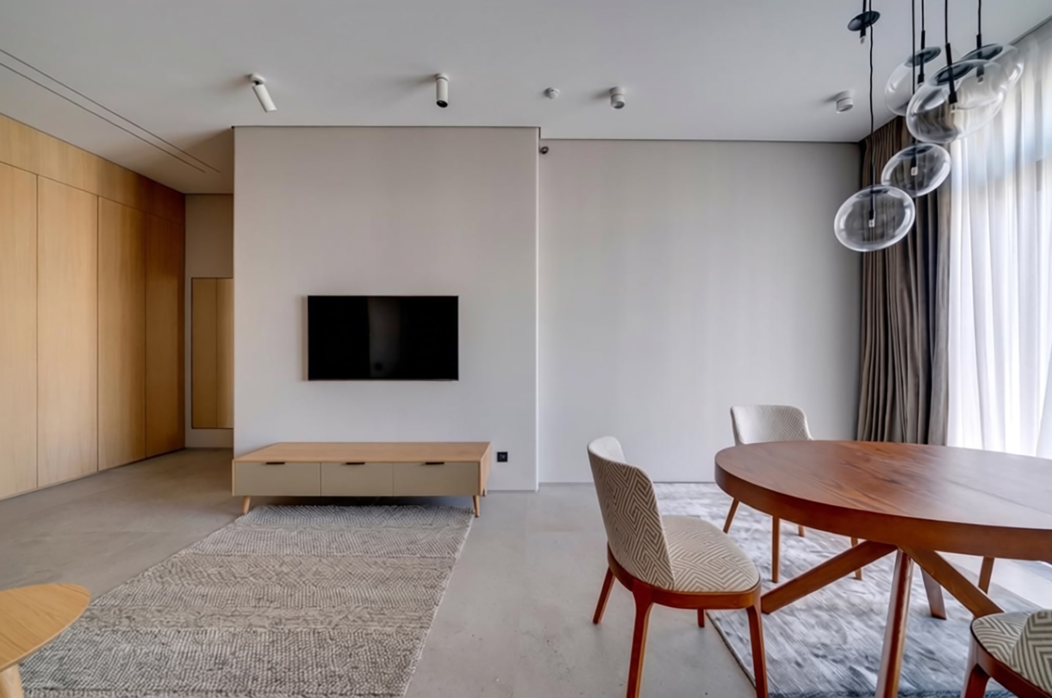 Wood and Concrete Minimalism Amazing Interiors - projekt wnętrz w Wilanowie