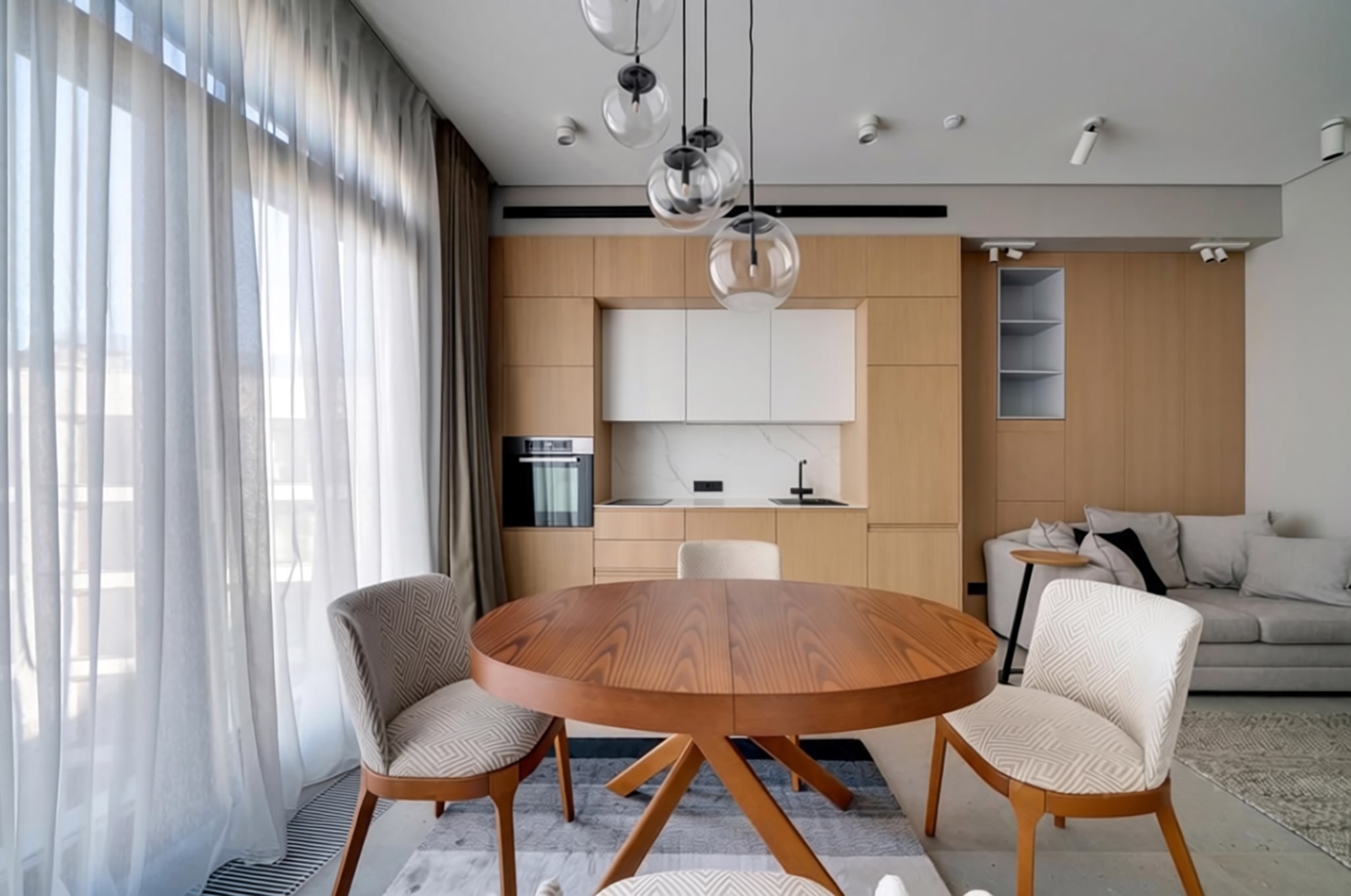 Wood and Concrete Minimalism Amazing Interiors - projekt wnętrz w Wilanowie