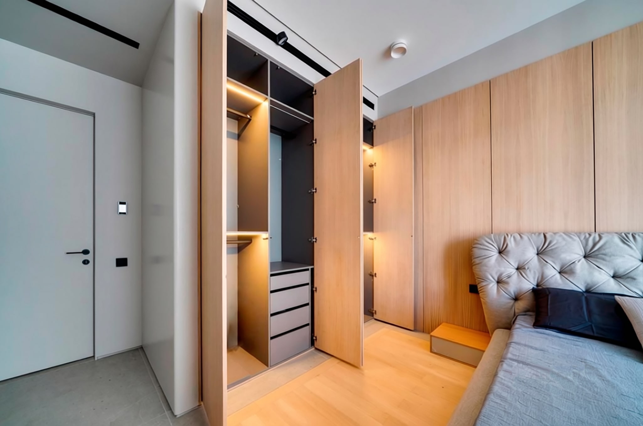 Wood and Concrete Minimalism Amazing Interiors - projekt wnętrz w Wilanowie