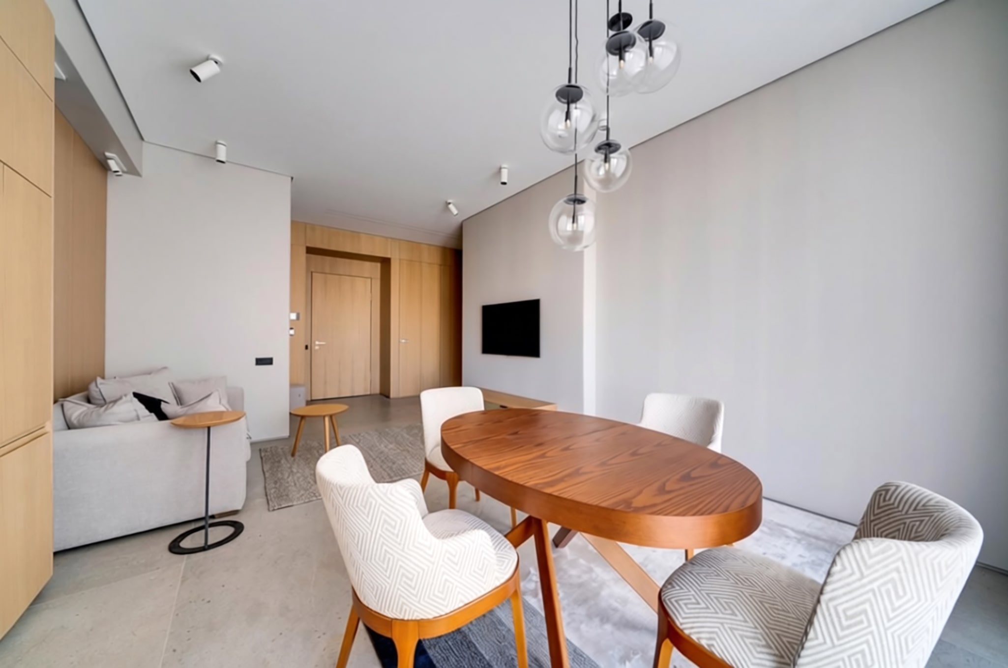 Wood and Concrete Minimalism Amazing Interiors - projekt wnętrz w Wilanowie